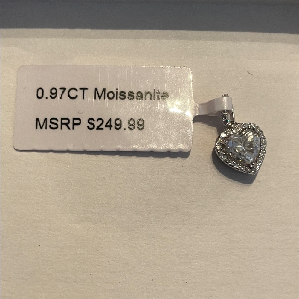 Heart-Shaped Moissanite Pendant
